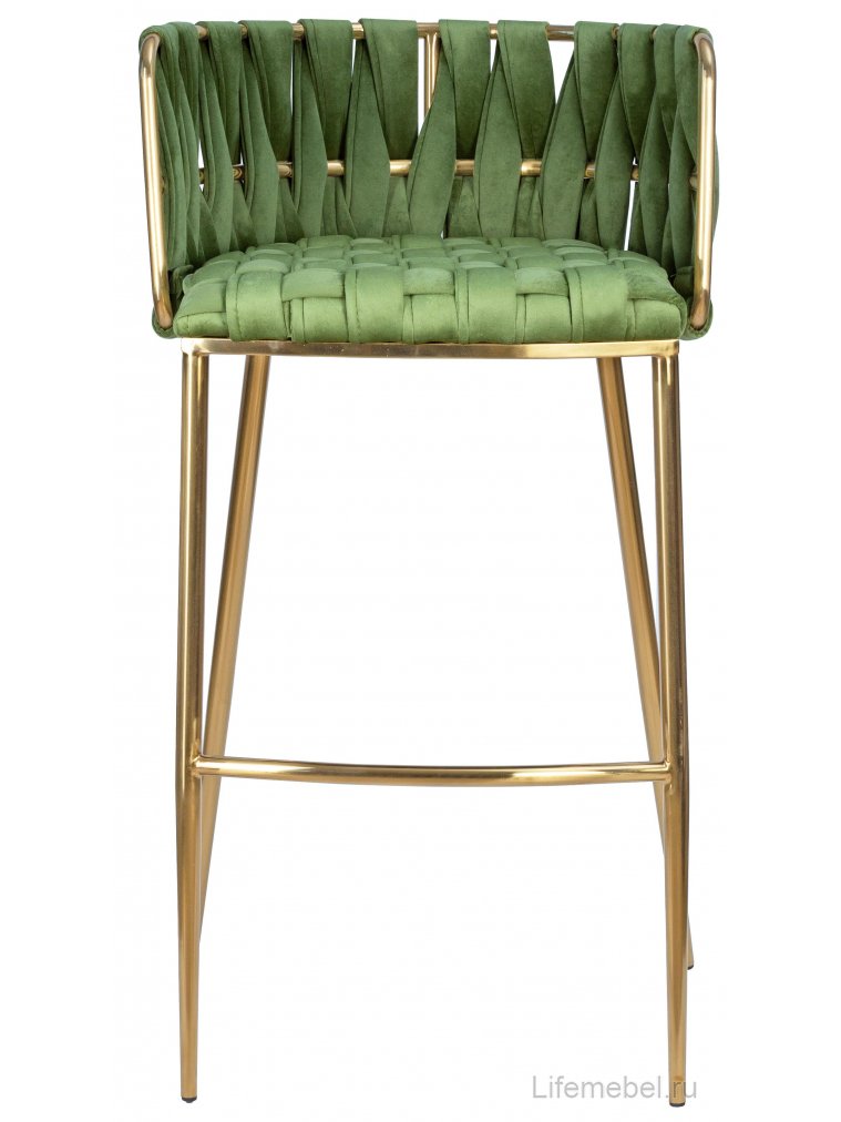 Барный стул Emma Gold зеленый