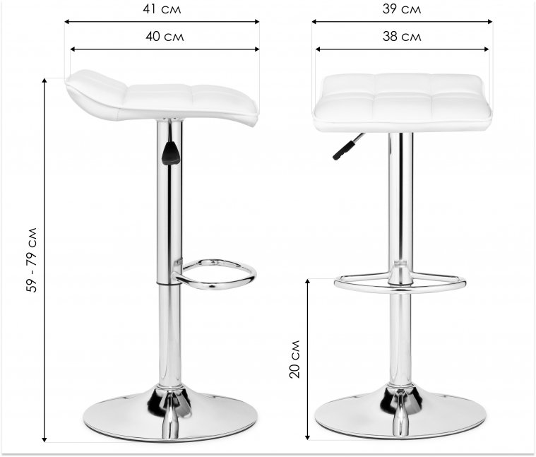 Барный стул Fera white