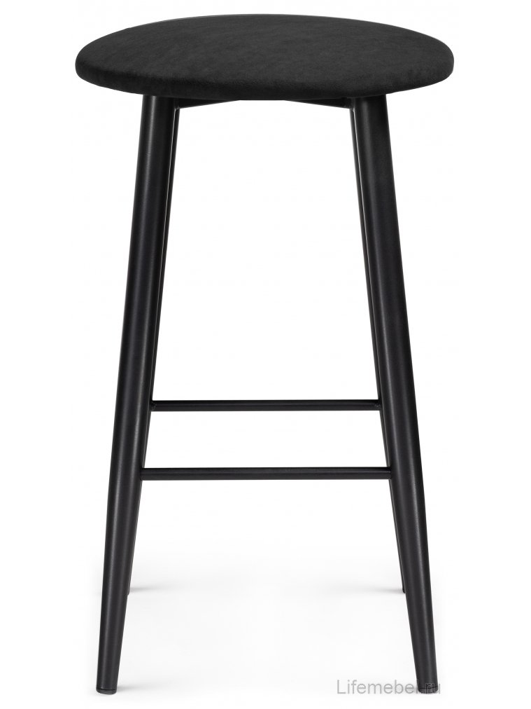 Полубарный стул Гангток катания блэк / черный матовый