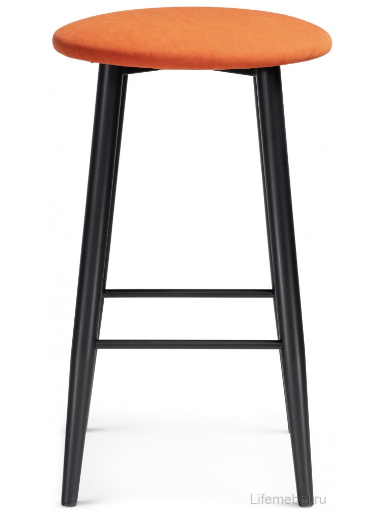 Полубарный стул Гангток катания флам / черный матовый