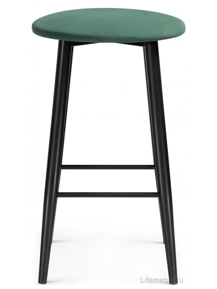 Полубарный стул Гангток катания изумруд / черный матовый