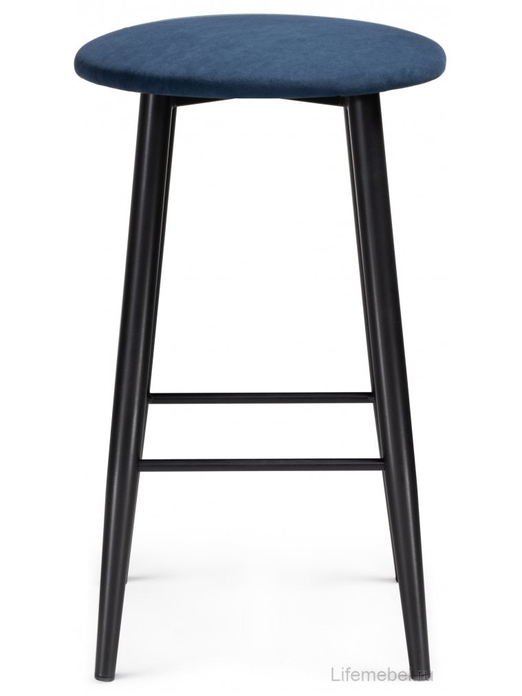 Полубарный стул Гангток темно-синий / черный матовый