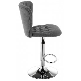 Барный стул Gerom fabric grey