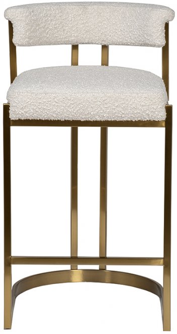 Барный стул Гоар бежевый / золото