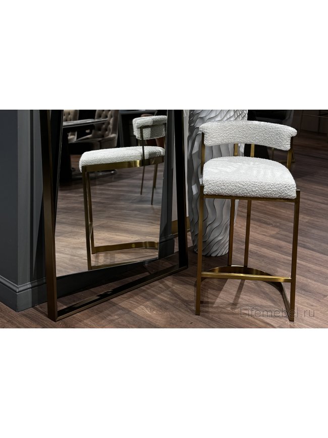 Барный стул Гоар бежевый / золото