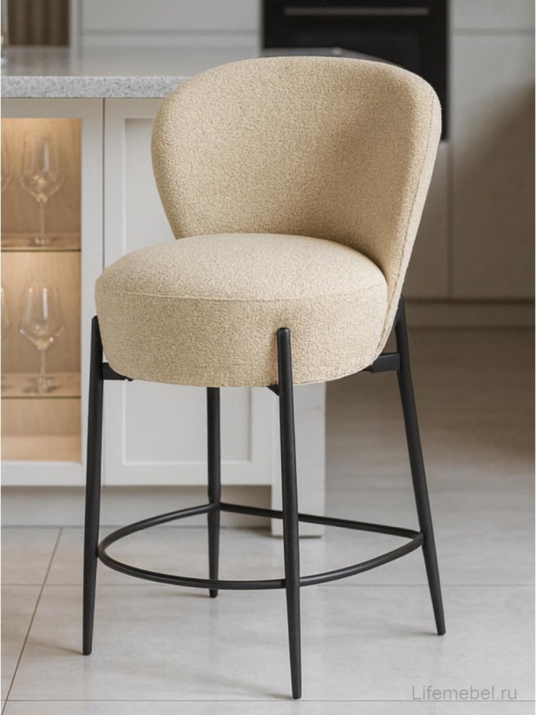 Барный стул H-126 бежевый