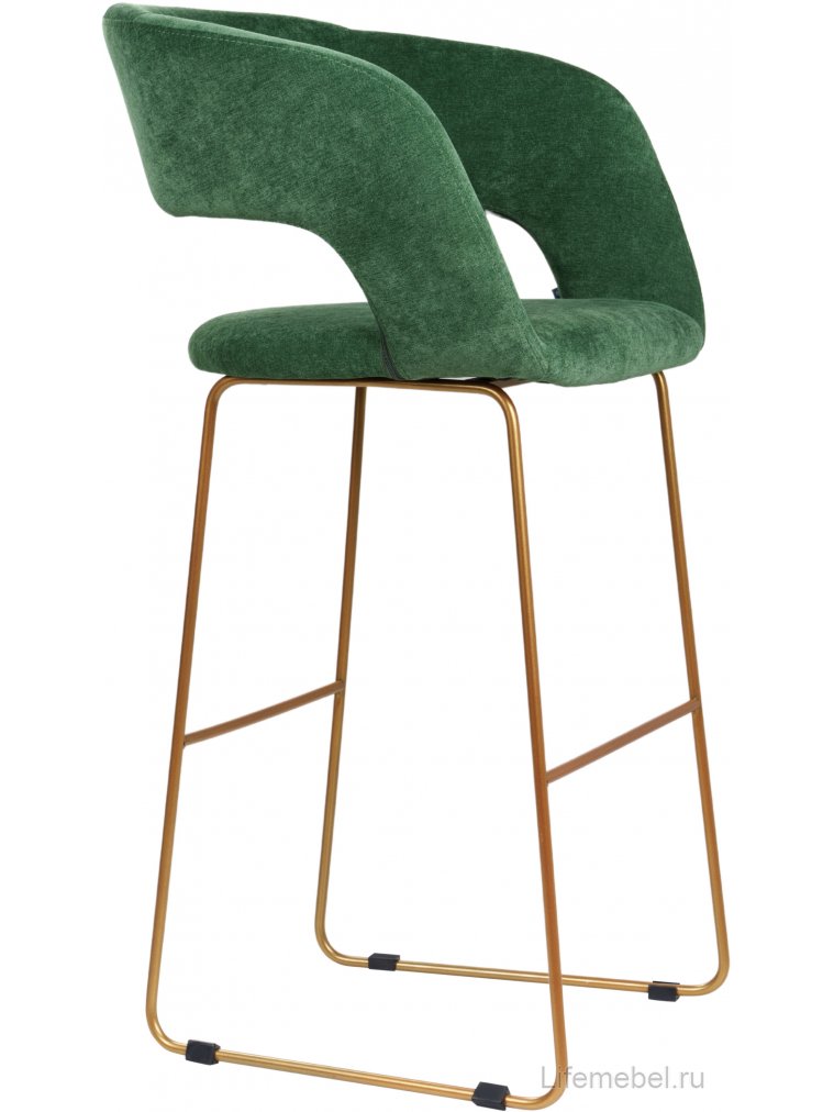 Барный стул Hugs зеленый / золото