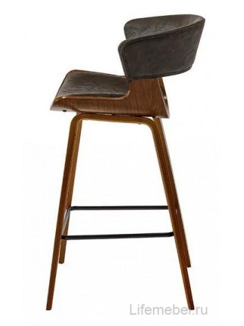 Барный стул JY3080-1109 коричневый / орех