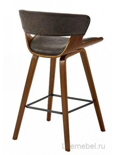 Барный стул JY3080-1109 коричневый / орех