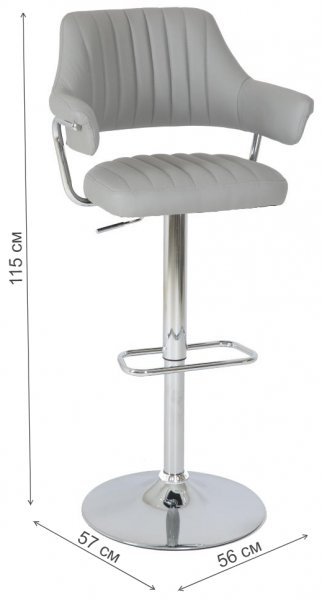 Барный стул JY-1029 new Б grey x85
