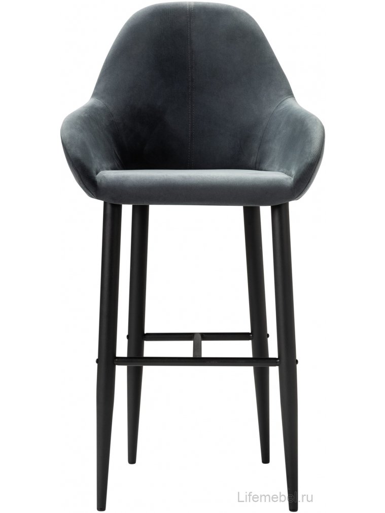 Барный стул Kent Diag grey / черный