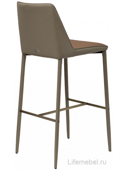 Барный стул Хорс терракотовый / бежевый