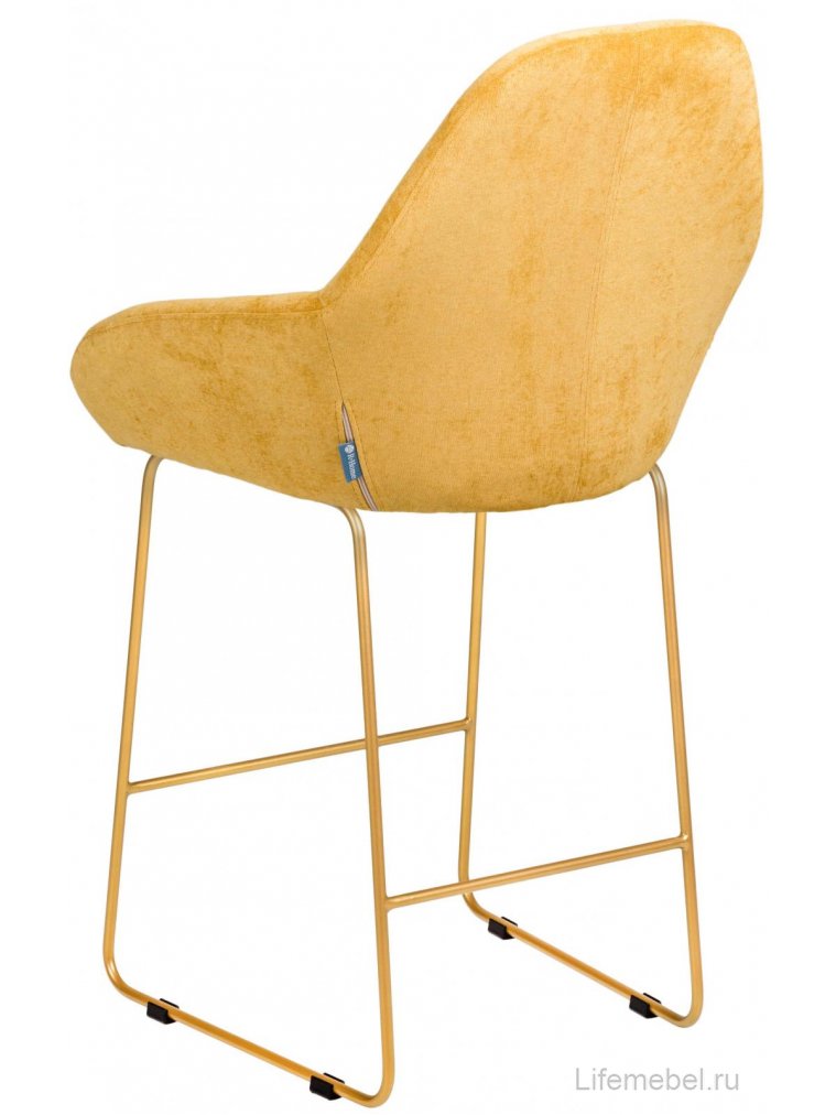 Барный стул Kent желтый / линк золото