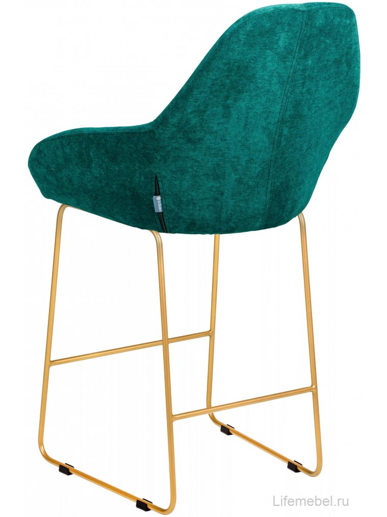 Барный стул Kent Линк изумрудный / золото