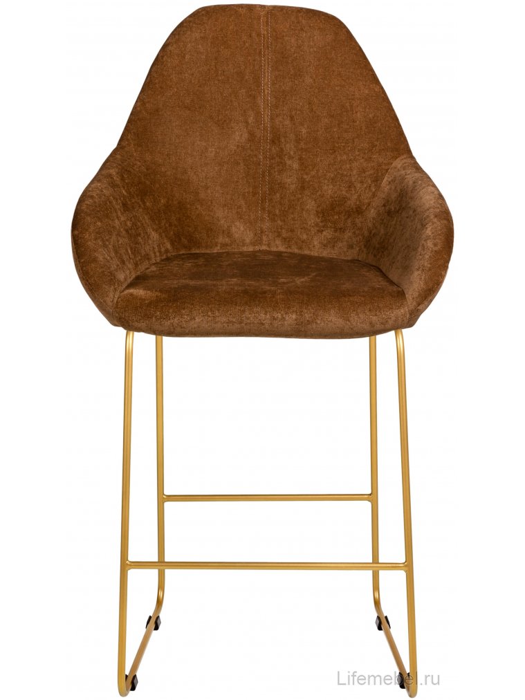 Барный стул Kent Линк коричневый / золото