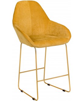 Полубарный стул Kent Линк желтый / золотой