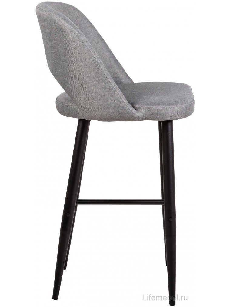 Барный стул Lars светло-серый / черный