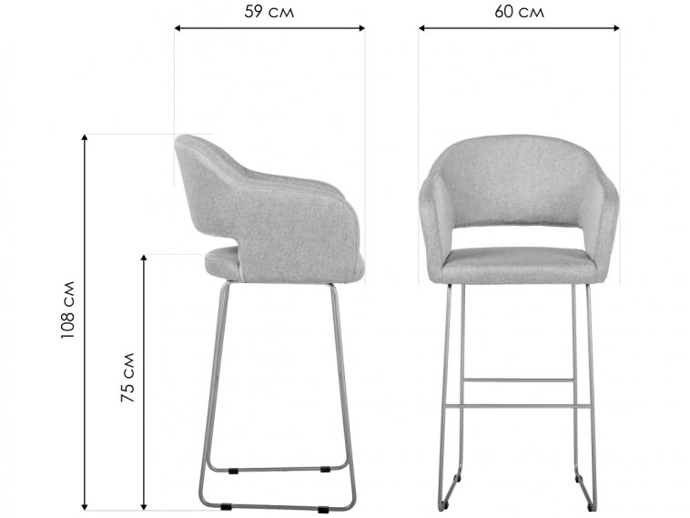 Барный стул Oscar Линк браун / золото