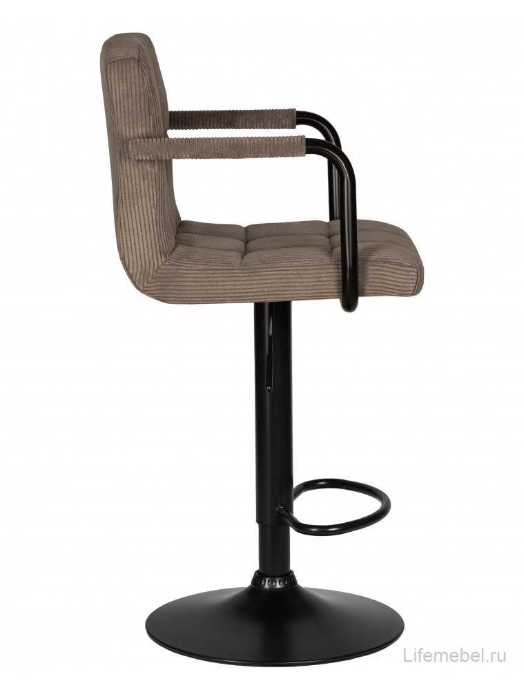 Барный стул Kruger Arm Black какао / черный