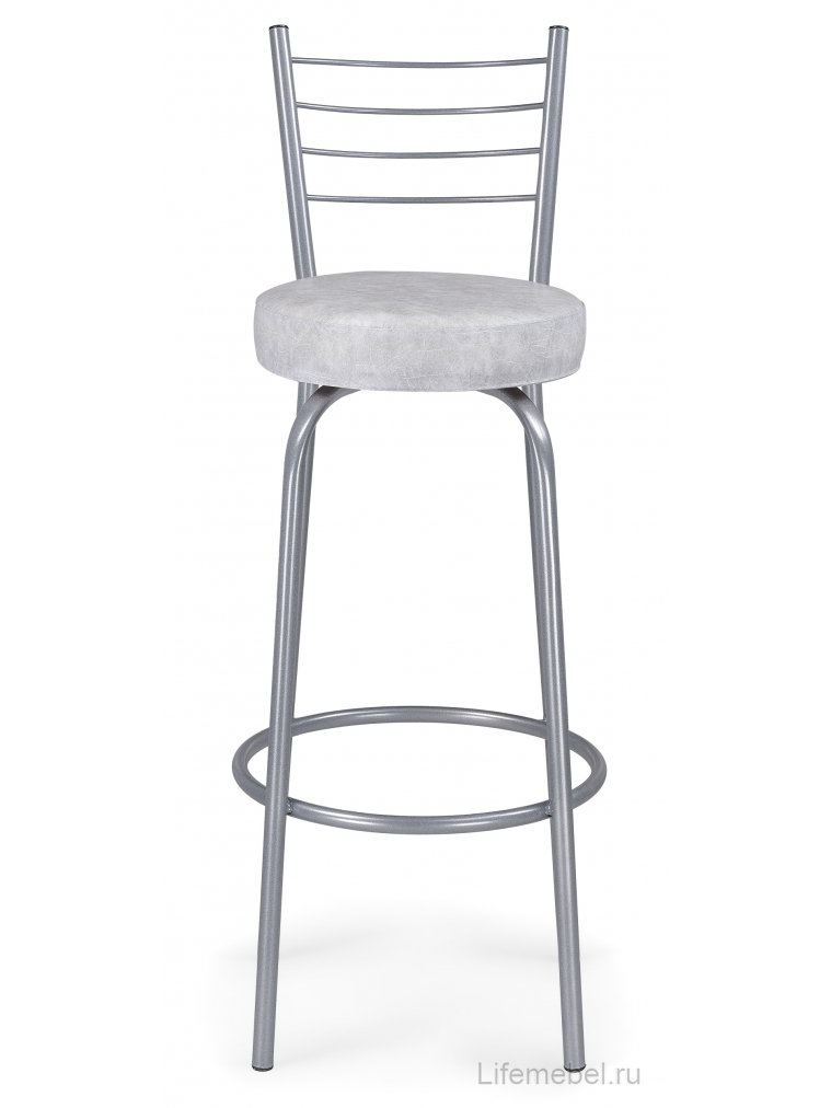 Барный стул Kuroda белый мрамор / светлый мусс