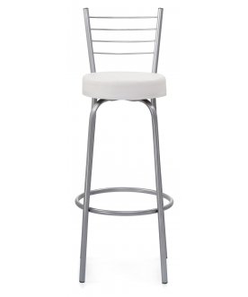 Стул барный Kuroda белый полимер / светлый мусс
