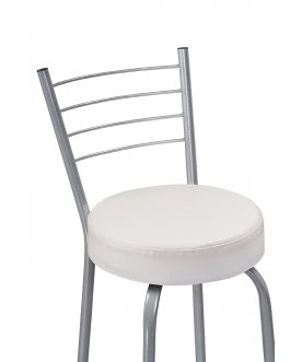 Стул барный Kuroda белый полимер / светлый мусс