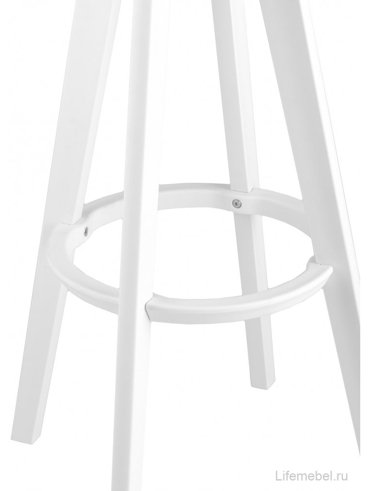 Барный стул Лакки белый с функцией вращения