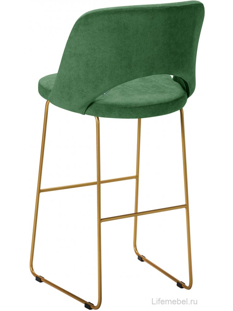 Барный стул Lars зеленый / золото