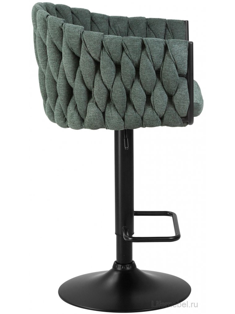 Барный стул 9690-LM Leon зеленый / черный
