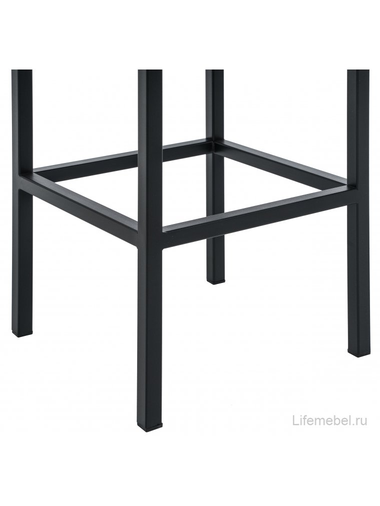 Барный стул Лофт кожзам d1 / черный матовый