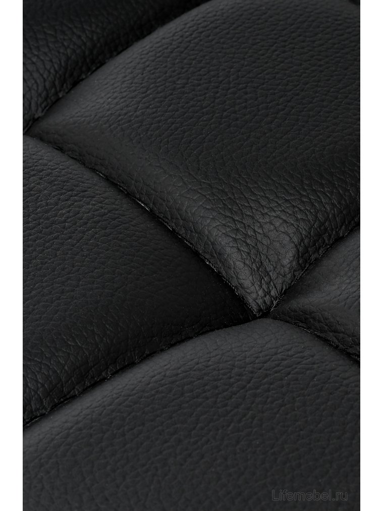 Барный стул Лофт кожзам d6 / черный матовый