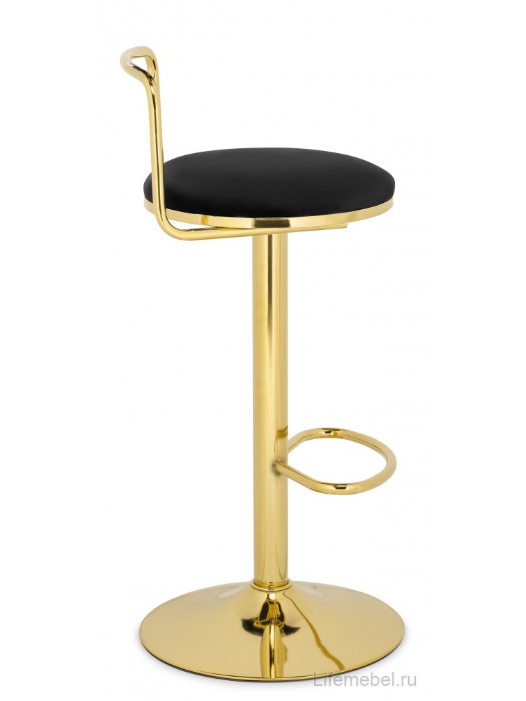 Полубарный стул Lusia black / gold