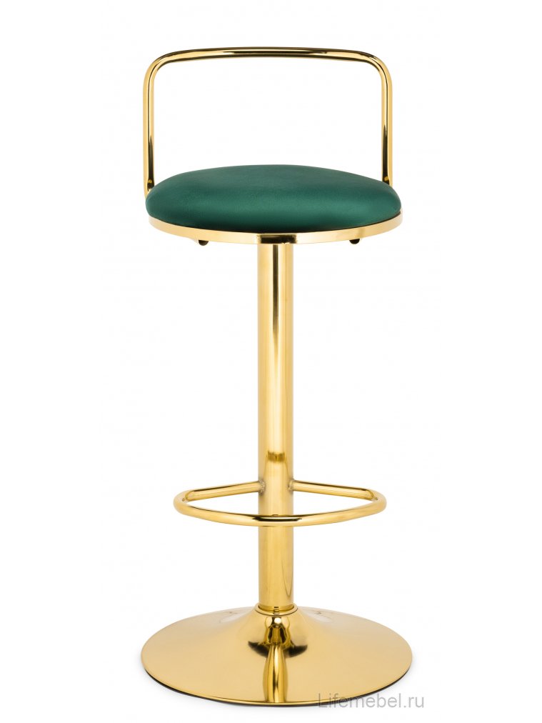 Полубарный стул Lusia green / gold