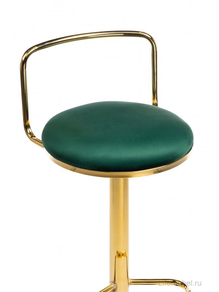 Полубарный стул Lusia green / gold