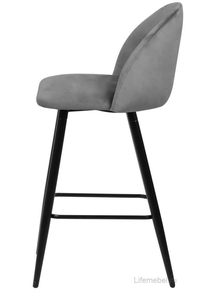 Барный стул Malibu серый велюр G108-51