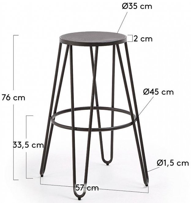 Барный стул Mallone графит