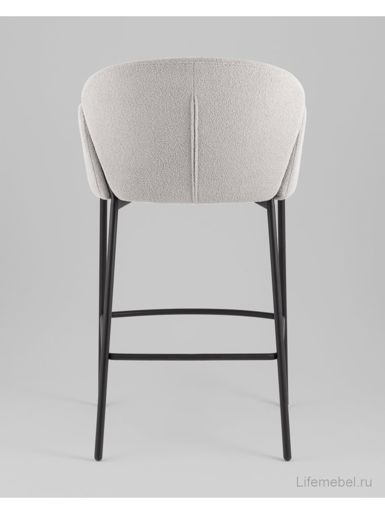 Барный стул Мелира светло-серый / черный
