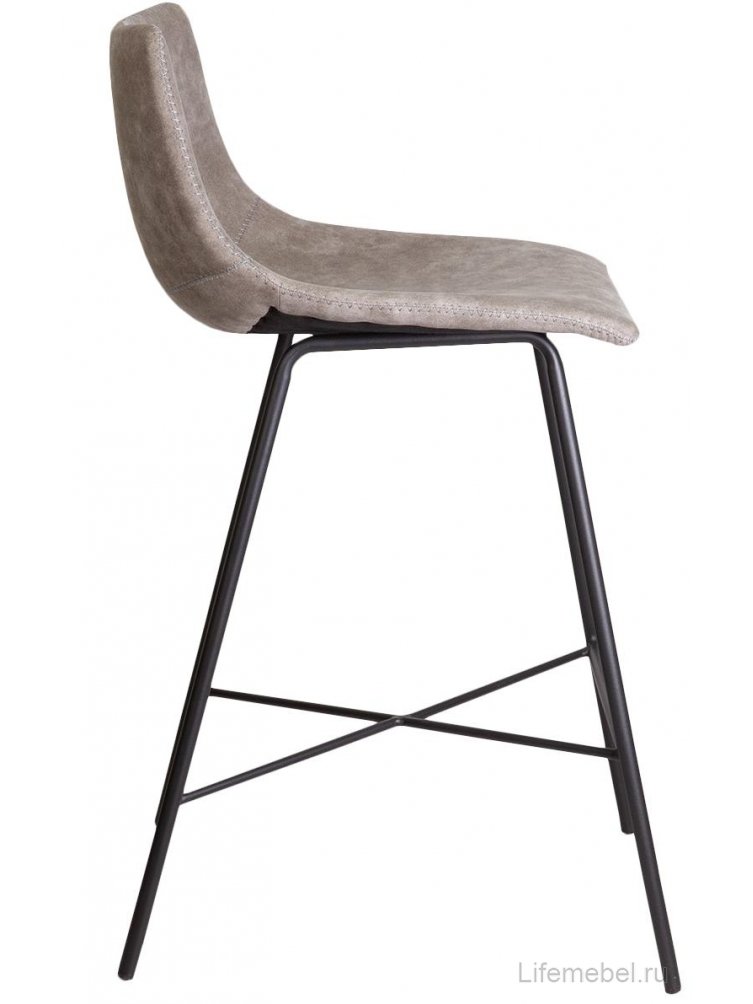 Барный стул Mexico серая ткань / серая нить