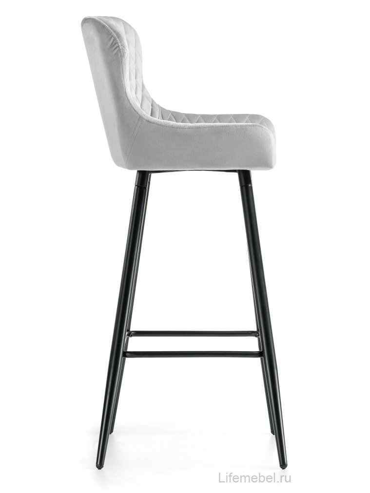 Барный стул Mint light gray / black