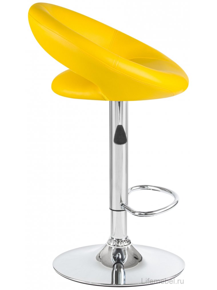Барный стул 5001-LM Mira желтый / хром