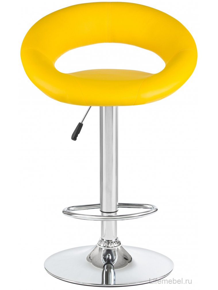 Барный стул 5001-LM Mira желтый / хром