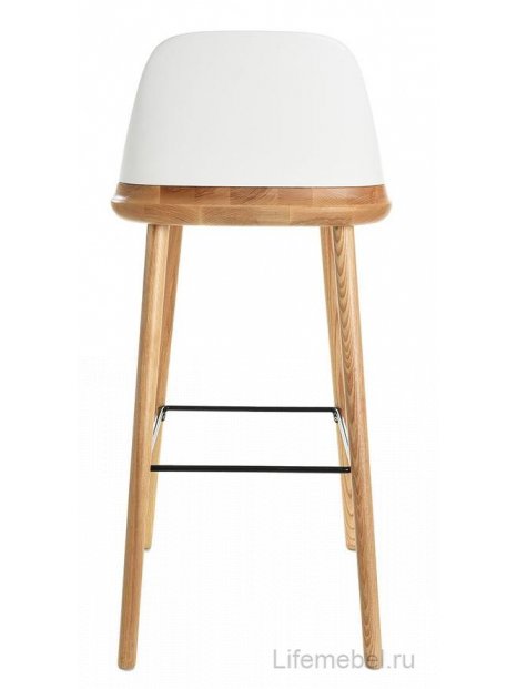 Барный стул BS-S123A белый / дерево