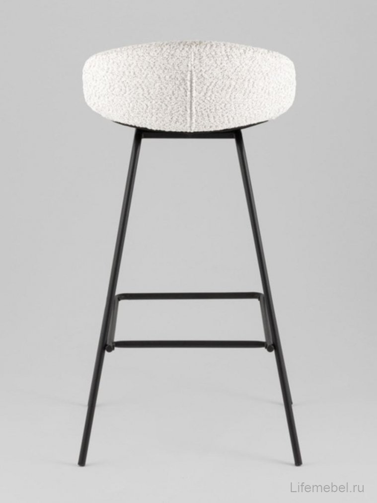 Барный стул Элли букле светло-серый