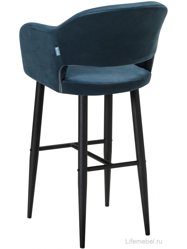 Барный стул Oscar Diag blue / черный