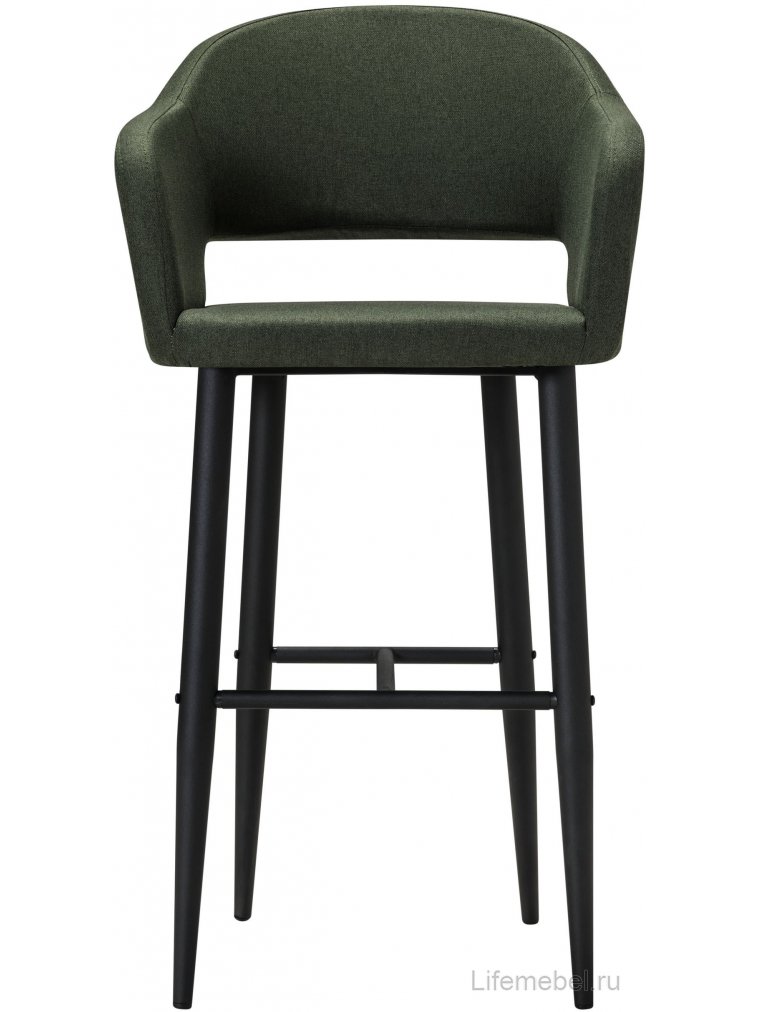 Барный стул Oscar тёмно-зеленый / черный