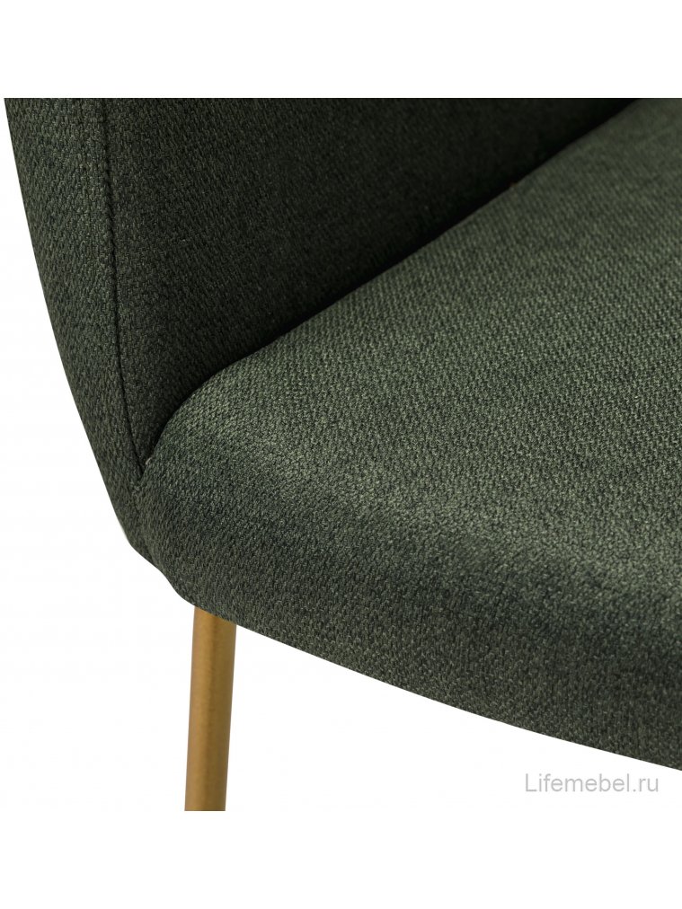 Барный стул Oscar тёмно-зеленый / линк золото