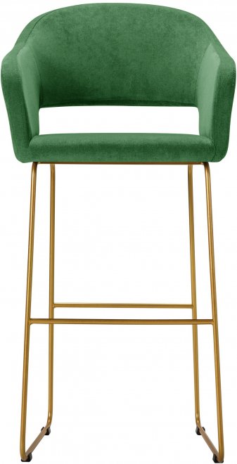 Барный стул Oscar зеленый / золото