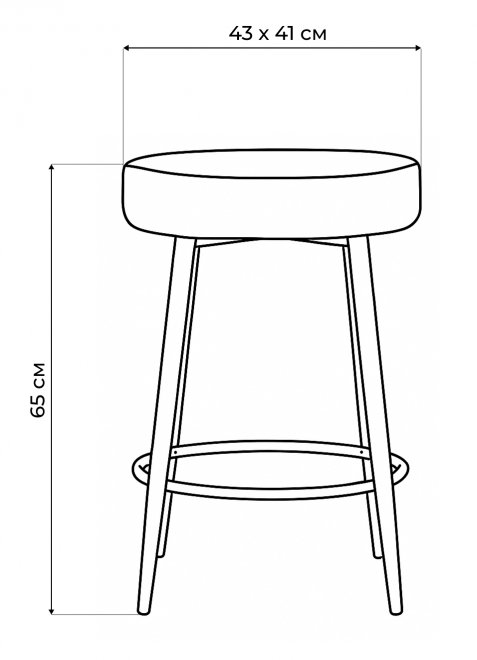 Барный стул Plato dark beige