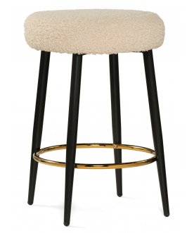 Барный стул Plato white fabric