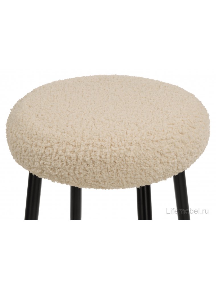 Барный стул Plato white fabric
